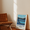 Framed Melbourne Park Australia Stadium poster