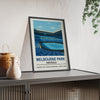 Framed Melbourne Park Australia Stadium poster