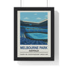 Framed Melbourne Park Australia Stadium poster