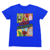 White t-shirt with Merry Christmas Movie Boys Jumper & - Festive Film Parody front view