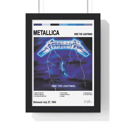 Metallica - Ride the Lightning Album Cover Poster - Poster Kingz - A5 (unframed) - White - 