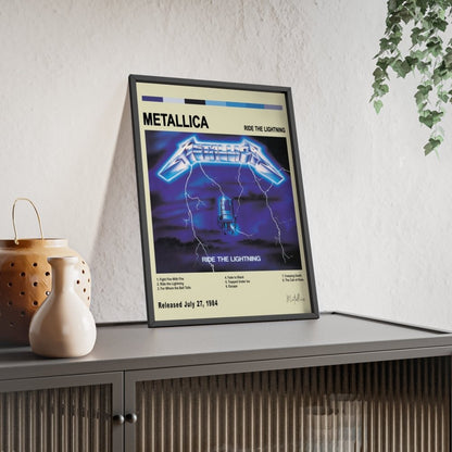 Metallica - Ride the Lightning Album Cover Poster - Poster Kingz - A5 (unframed) - White - 