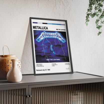 Metallica - Ride the Lightning Album Cover Poster - Poster Kingz - A5 (unframed) - White - 