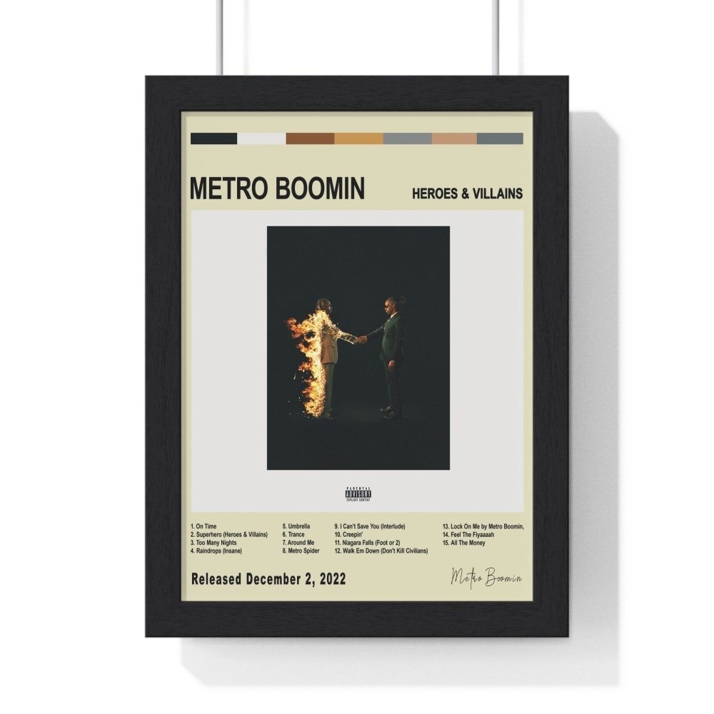 Metro Boomin - HEROES & VILLAINS Album Cover Poster - Poster Kingz