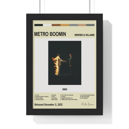 Metro Boomin - HEROES & VILLAINS Album Cover Poster - Poster Kingz