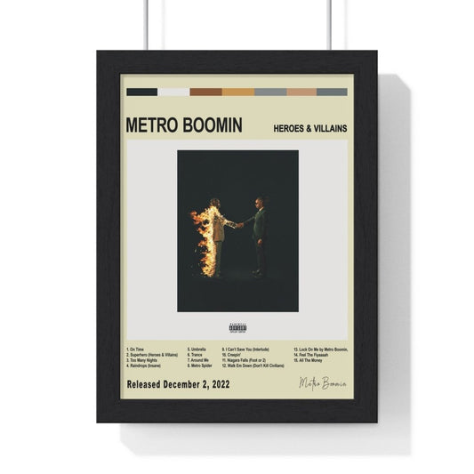 Metro Boomin - HEROES & VILLAINS Album Cover Poster - Poster Kingz