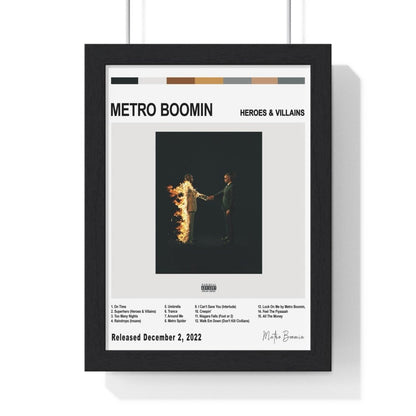 Metro Boomin - HEROES & VILLAINS Album Cover Poster - Poster Kingz