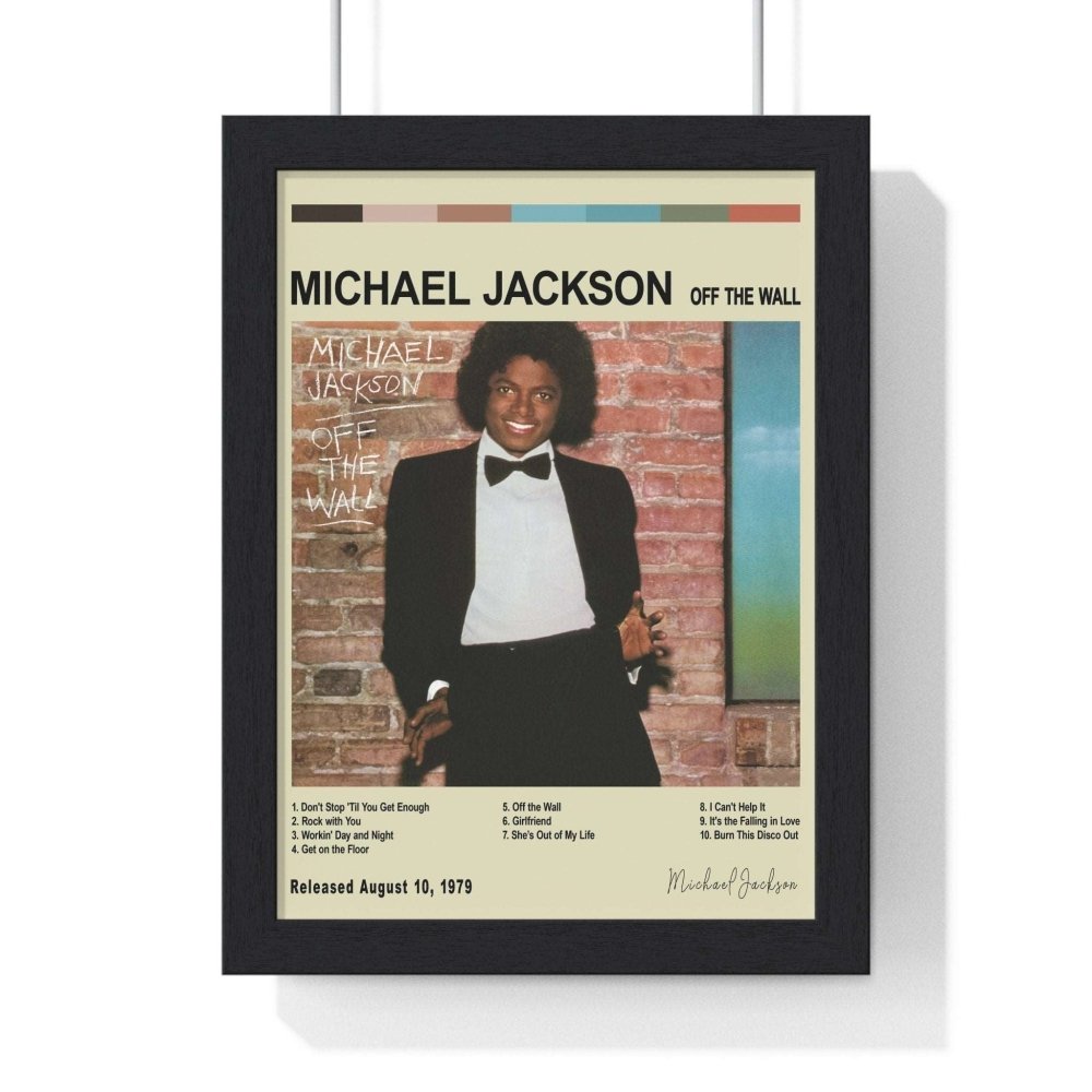 Micahel Jackson Album Poster - Poster Kingz - A5 (unframed) - Off the Wall - Vintage - album_poster