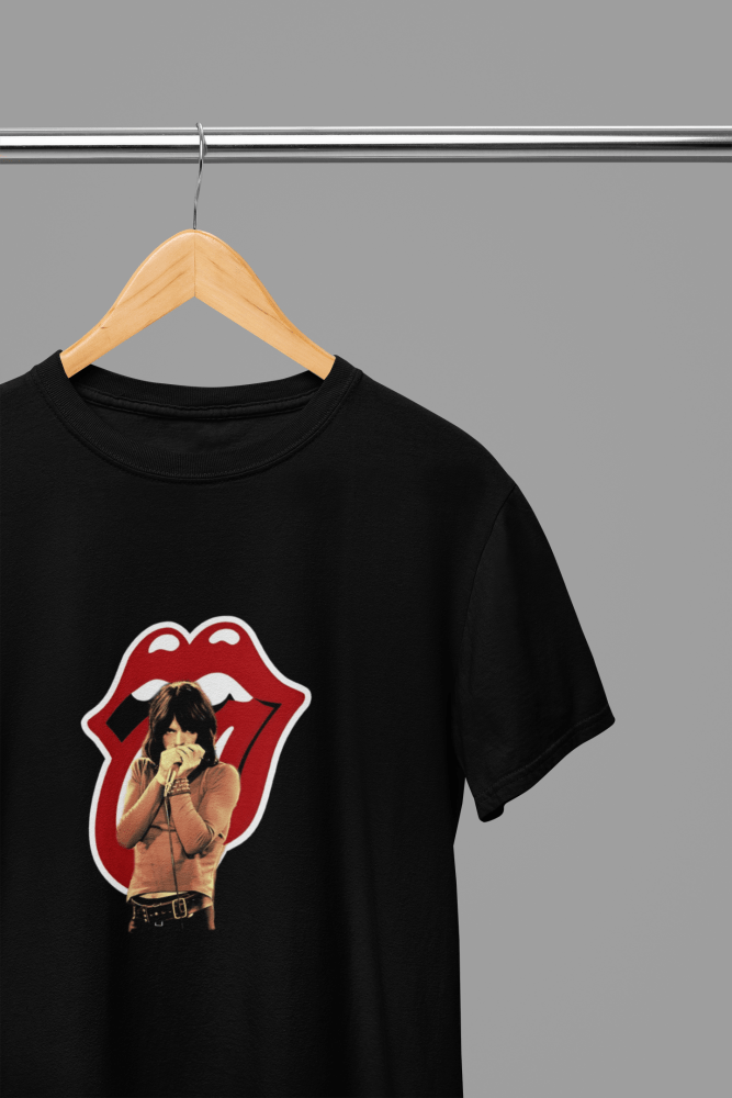 Mick Jagger T-Shirt/Sweatshirt - Poster Kingz - S - T-Shirt - Black