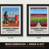 Middlesbrough Inside & Out Stadium Set | Riverside Stadium + Inside Stadium Prints