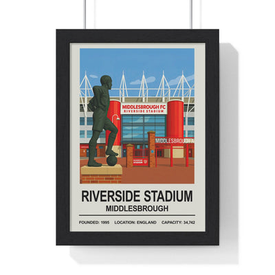 Middlesbrough Riverside Stadium Print - Poster Kingz - A5 (unframed) 5.8 × 8.3 in - 