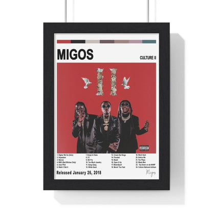 Migos - Culture II Album Cover Poster - Poster Kingz - A5 (unframed) - White - 