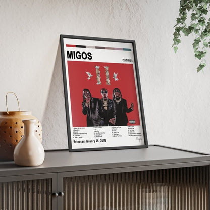 Migos - Culture II Album Cover Poster - Poster Kingz - A5 (unframed) - White - 