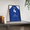 Millwall FA Cup Semi-Final 2004 Poster - Tim Cahill 4 framed and leaning on a sideboard