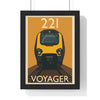 Framed Voyager Railway poster
