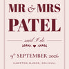 Personalised Mr & Mrs Print - third design