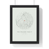 Personalised Our Home Map Print - framed sage circle map