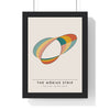 Mobius Strip print framed in a black frame, ready to hang