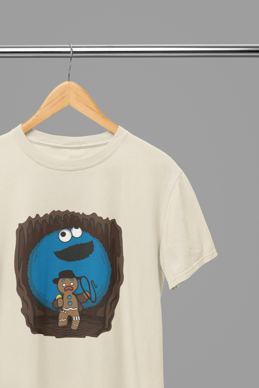 Gingerbread Man Cookie Monster Indiana Jones Film T-Shirt/Sweatshirt