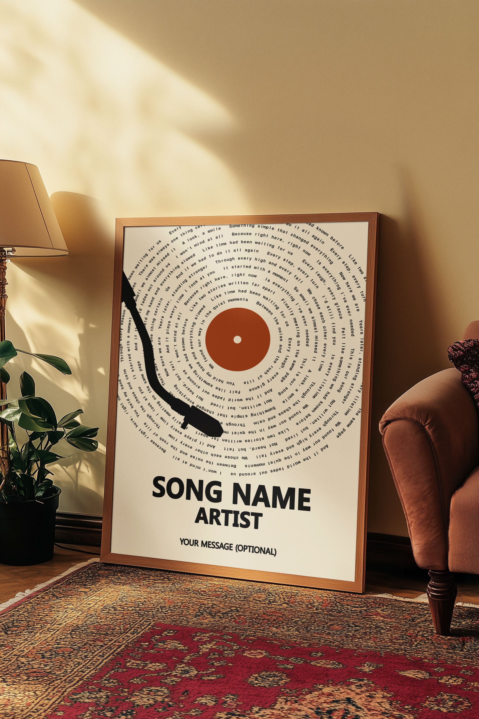 Framed custom print wall display