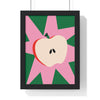 Framed Modern Apple Kitchen Print - Bold Fruit print