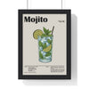 Framed Mojito Cocktail - Fresh Classic Drink - print