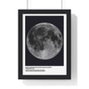 Framed Moon Near & Far Side poster back view