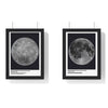 Framed Moon Near & Far Side poster