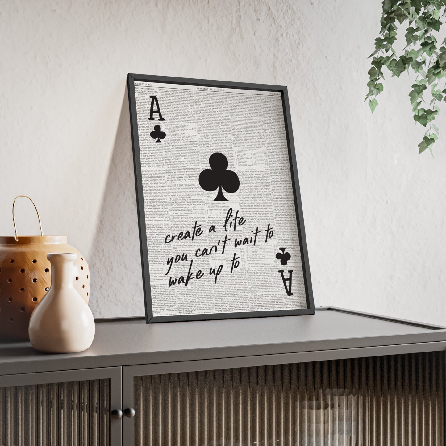 Framed Motivational Quote poster