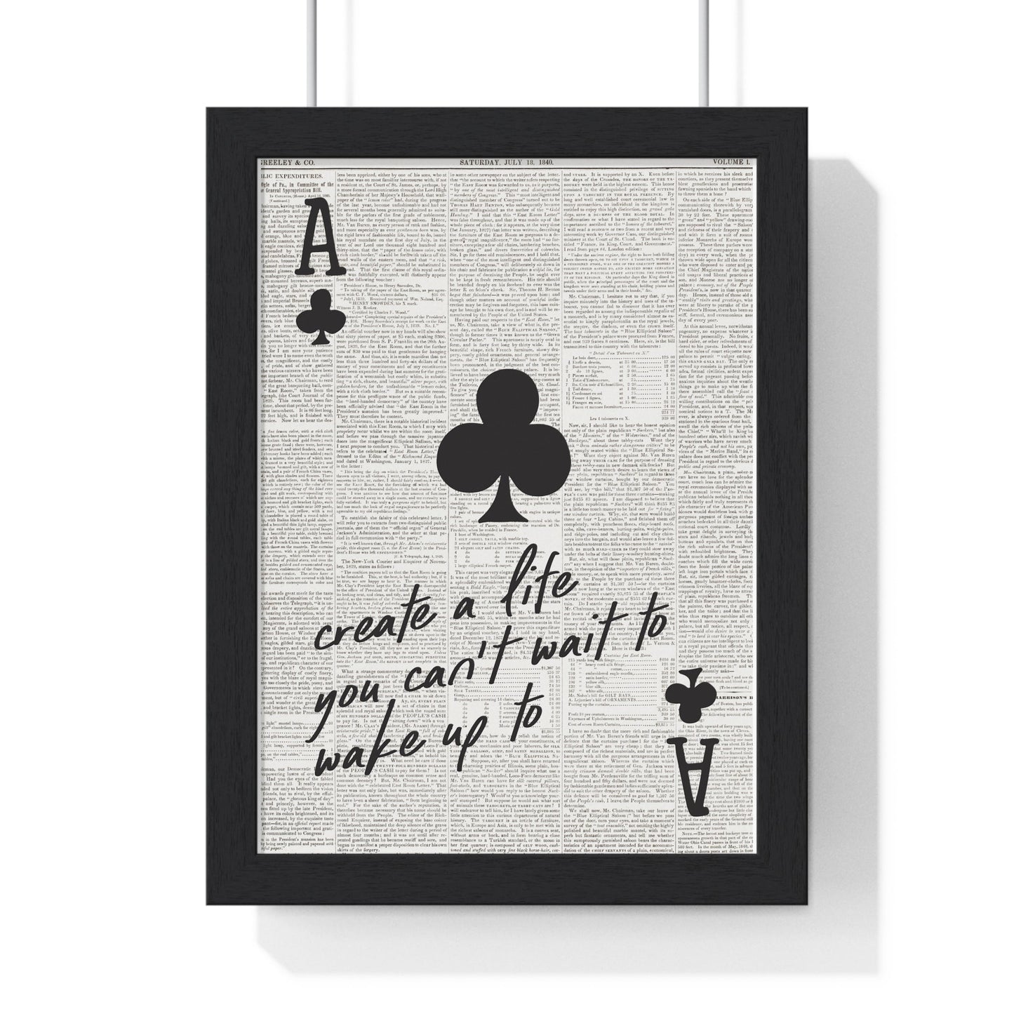 Framed Motivational Quote poster