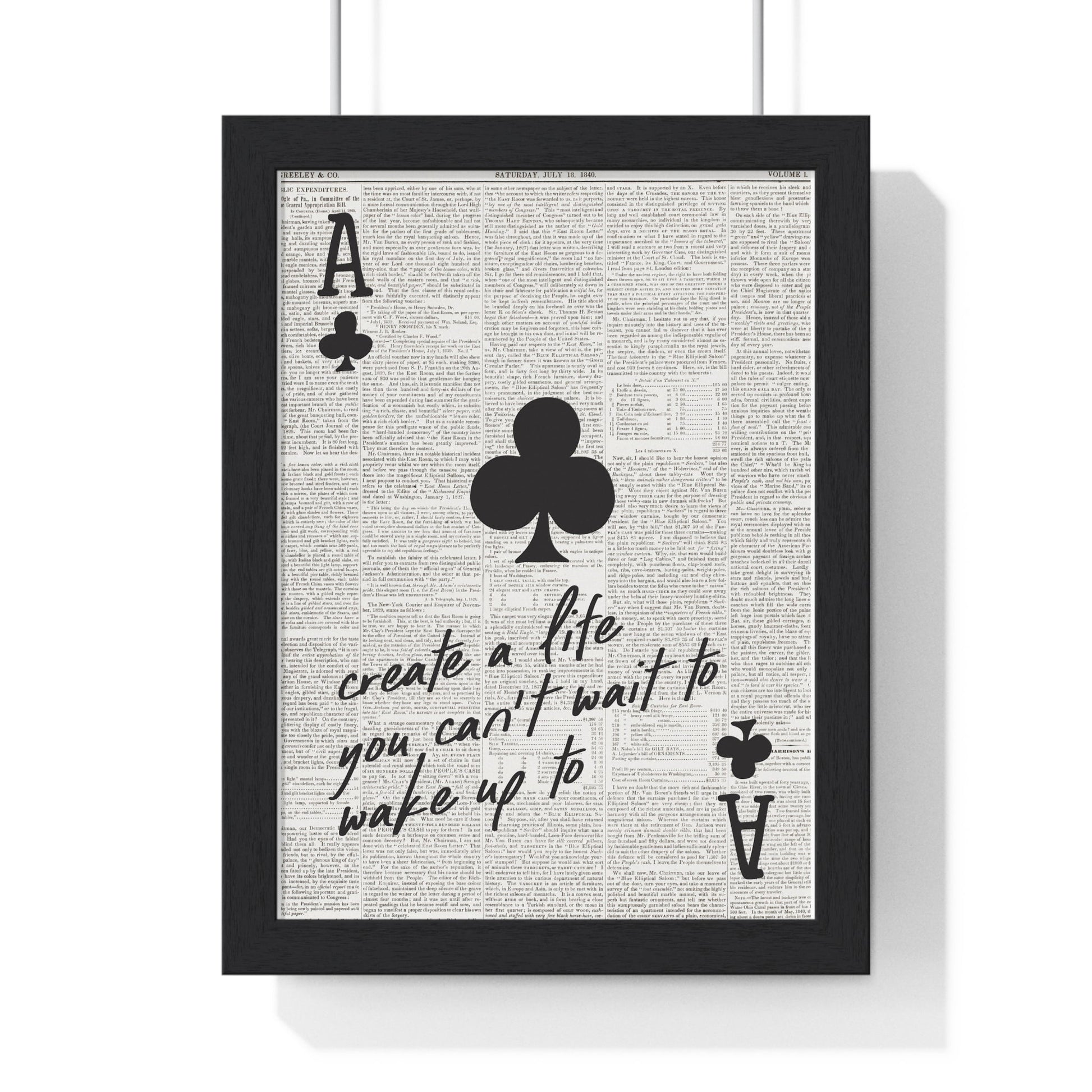 Framed Motivational Quote poster