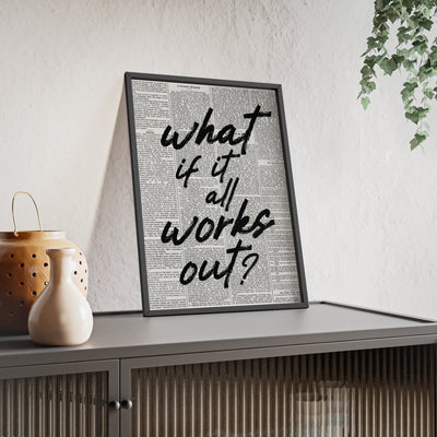 Framed Motivational Quote poster