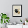 Moules Mussels Print framed on a living room wall