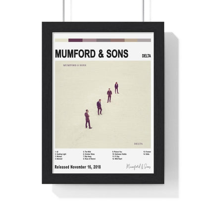 Mumford & Sons Album Cover Poster - Poster Kingz - A5 (unframed) - White - Delta