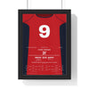 Munster Heineken Cup Final 2006 Poster - Peter Stringer 9 Try v Biarritz Rugby Print framed in a black frame, ready to hang