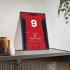 Munster Heineken Cup Final 2006 Poster - Peter Stringer 9 Try v Biarritz Rugby Print framed and leaning on a sideboard
