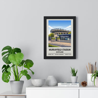 Framed Murrayfield Stadium Print - Scotland Rugby poster