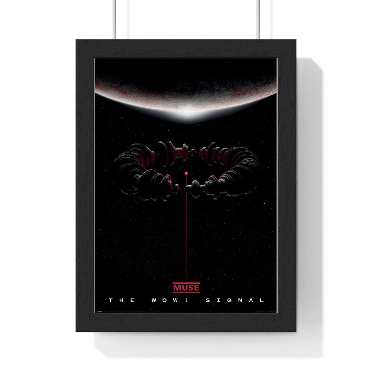 Muse The Wow! Signal Maxi Poster framed in a black frame