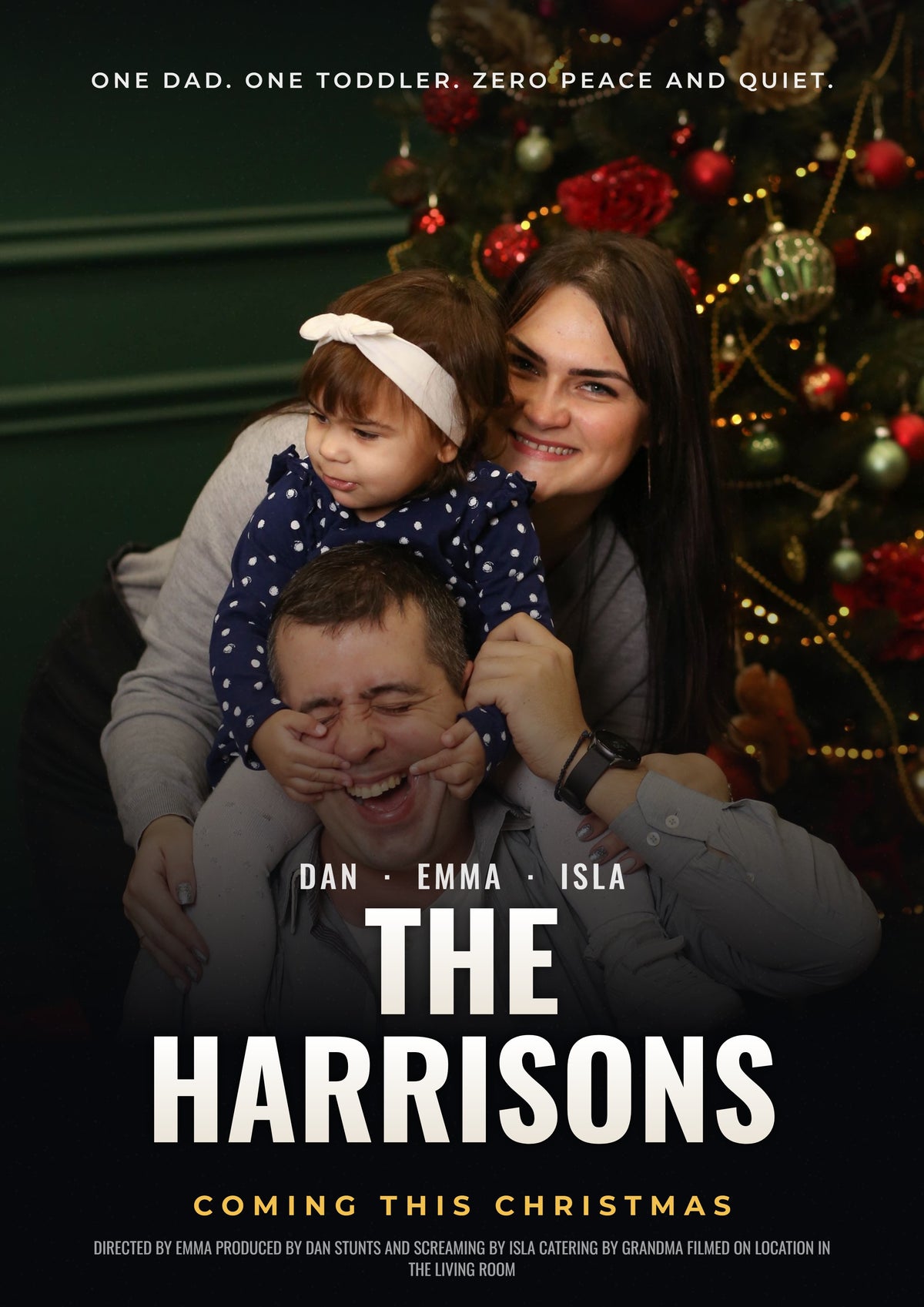 Personalised Family Movie Poster - design detail