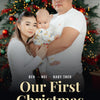 Personalised Family Movie Poster - classic Our First Christmas poster