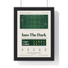 Into The Dark 2008 Tennis print framed in a black frame, ready to hang