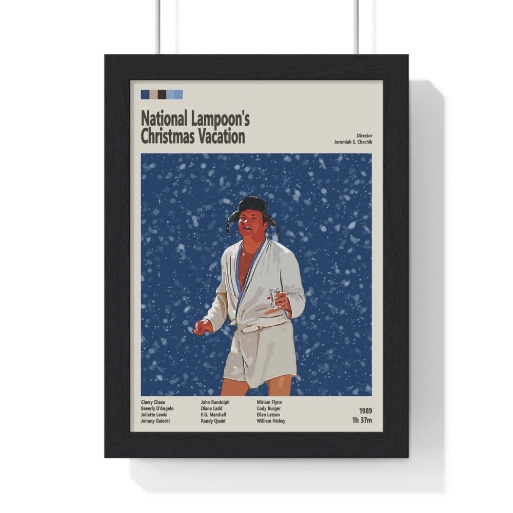 Framed National Lampoon's Vacation movie poster back view