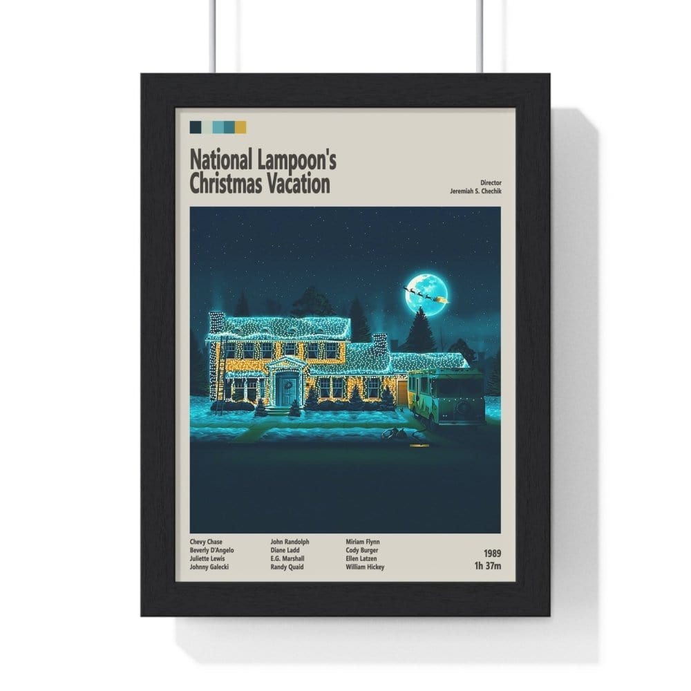 Framed National Lampoon's Vacation movie poster close-up