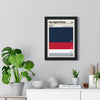 Framed New England Patriots colour swatch print