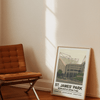 Framed Newcastle St James Park Stadium poster