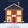 Personalised First Christmas in Our New Home Print - design detail