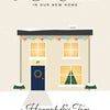 Personalised First Christmas in Our New Home Print - second design