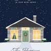 Personalised First Christmas in Our New Home Print - third design