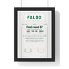 Nick Faldo Augusta 1996 Golf Poster - Caddie Overalls Final Round 67 Print framed in a black frame, ready to hang