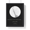 Personalised The Night You Were Born Star Map Print – Black